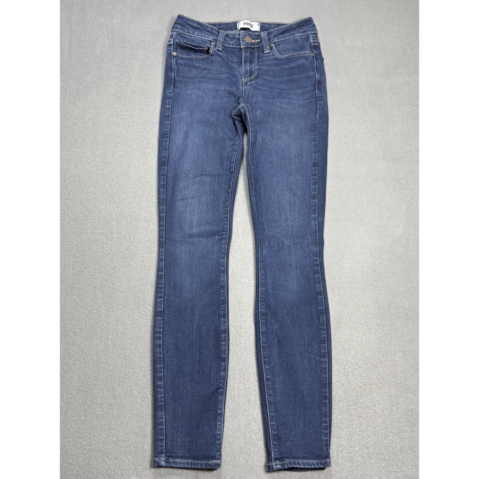 Paige Verdugo Ankle Jeans Womens 25x275 Palmo Indigo Stretch Lowrise Denim Paige Verdugo Ankle Jeans Womens 25x275 Palmo Indigo Stretch Lowrise Denim